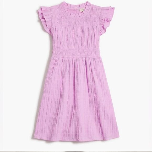 J. Crew Guaze Lilac Pink Flutter Sleeve Dress Size 2XL - Picture 9 of 9